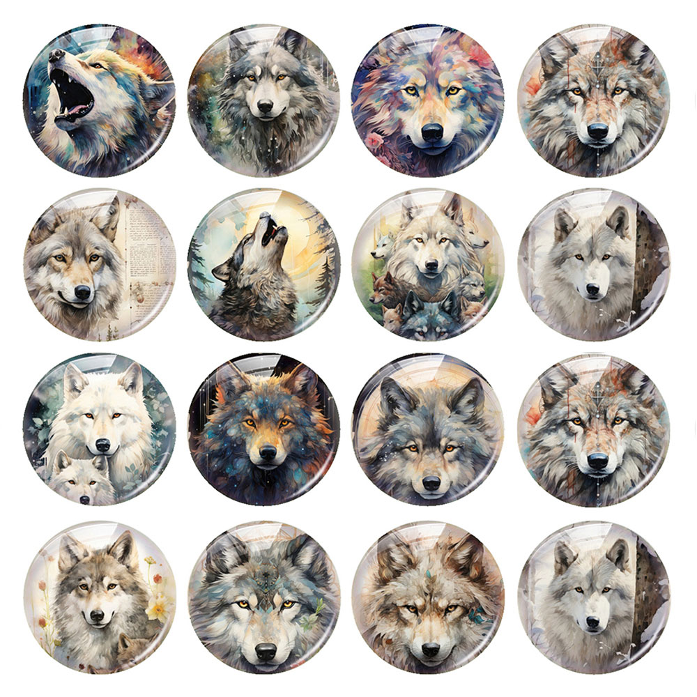Wolf Jewelry & Watches Tampa Reviews - Handmade Wolf Animals Photo Glass Cabochon