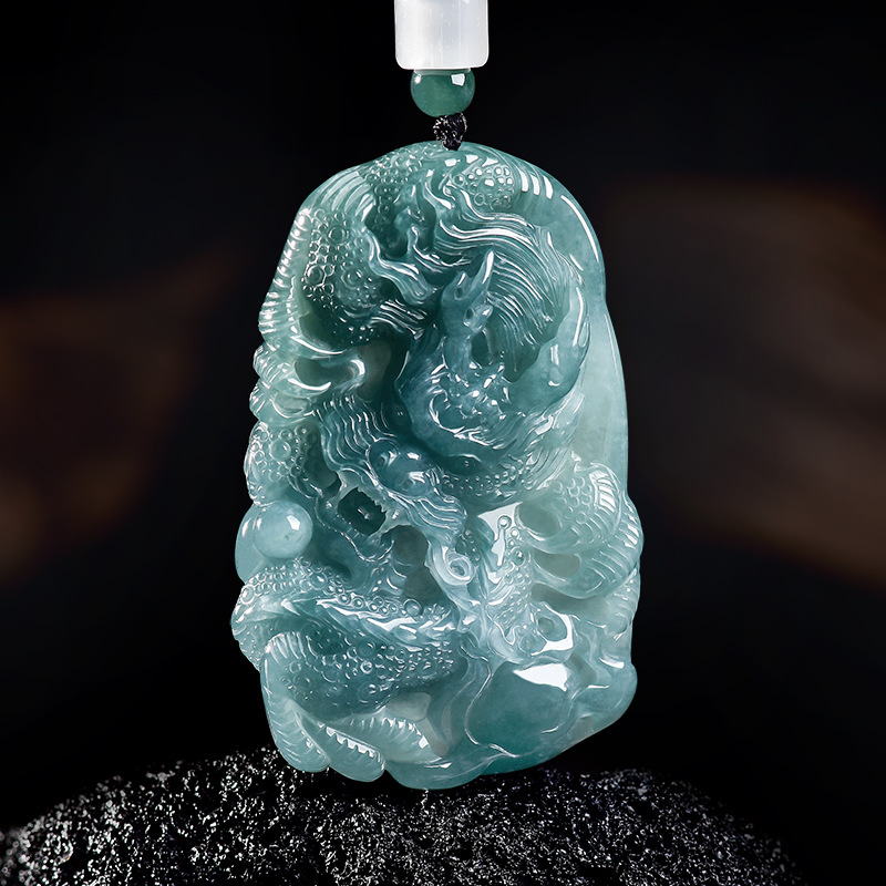 Natural Burmese Jadeite Dragon - Jewelry & Watches Sp Zo O 评论和价格