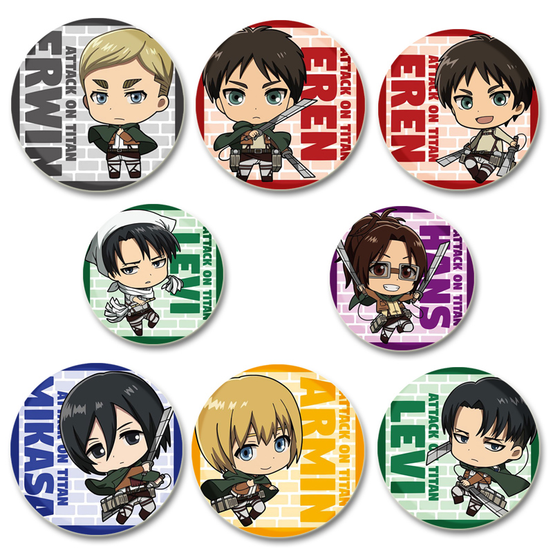Attack on Titan Badge Handmade - Levi Jewelry & Watches Inc 评论和价格