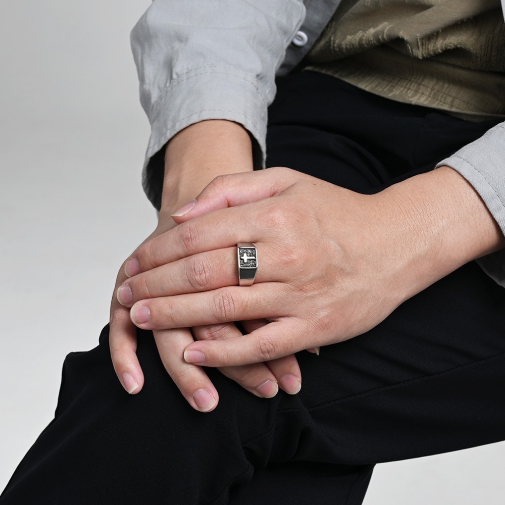 Somen Vintage Stainless Steel  - Mens Signet Ring 评论和价格