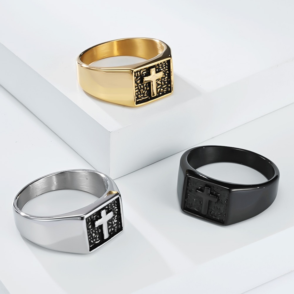 Somen Vintage Stainless Steel  - Mens Signet Ring 评论和价格