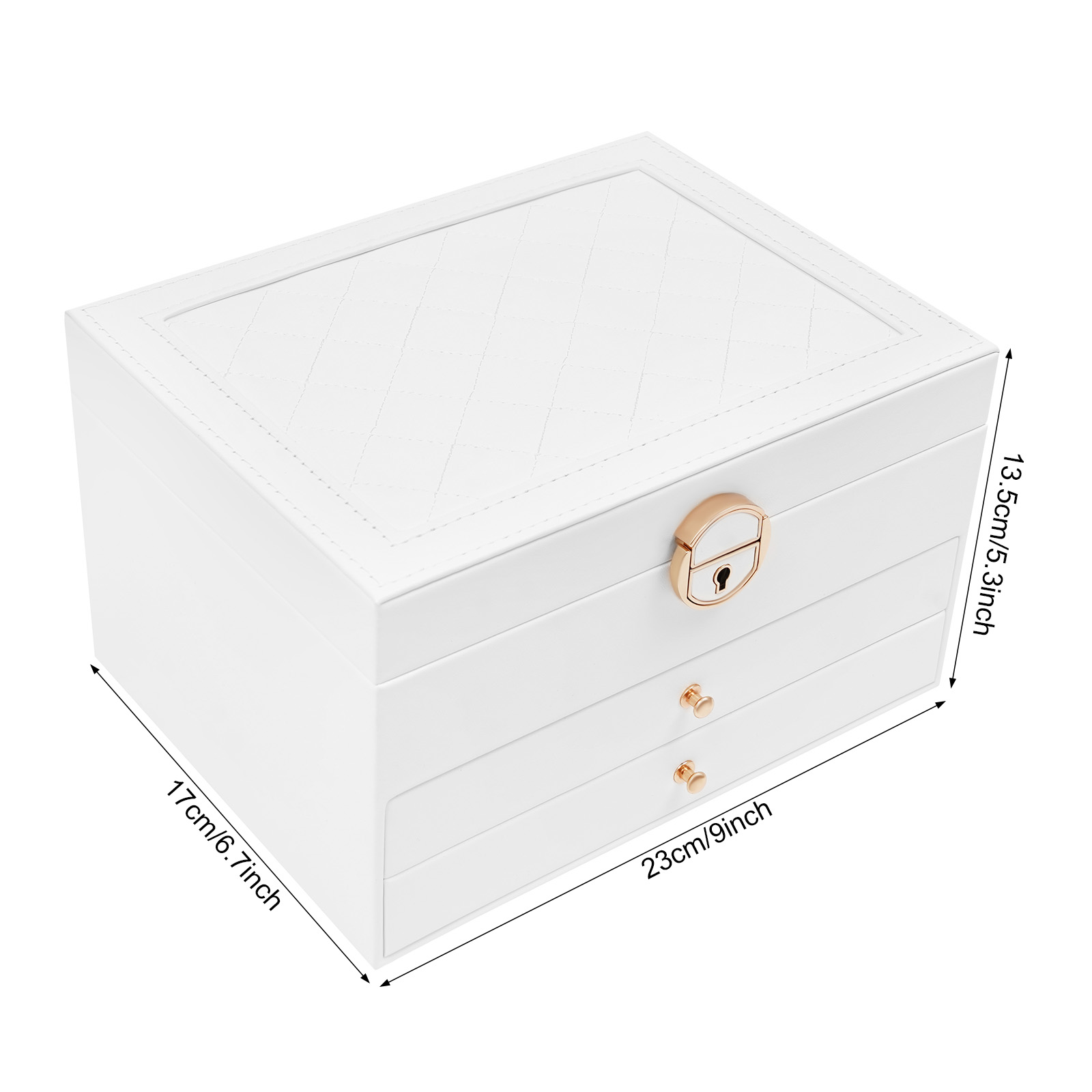3 Tiers Jewelry Storage Box, S - Jewelry And Watches Store 评论和价格