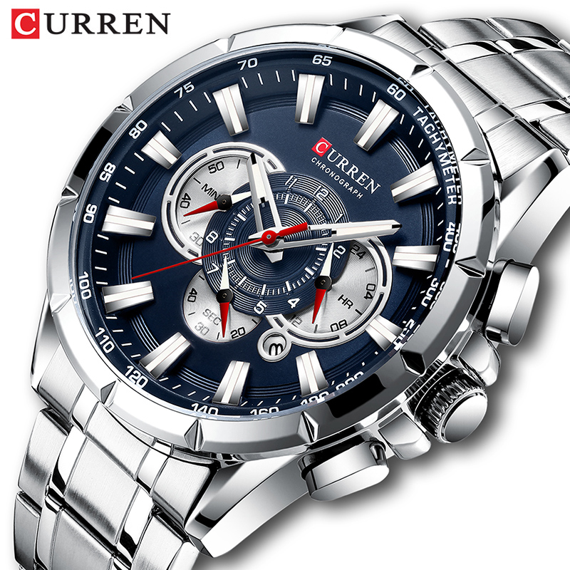 CURREN Wrist Watch Men Waterpr - Jewelry Inspired Watches 评论和价格