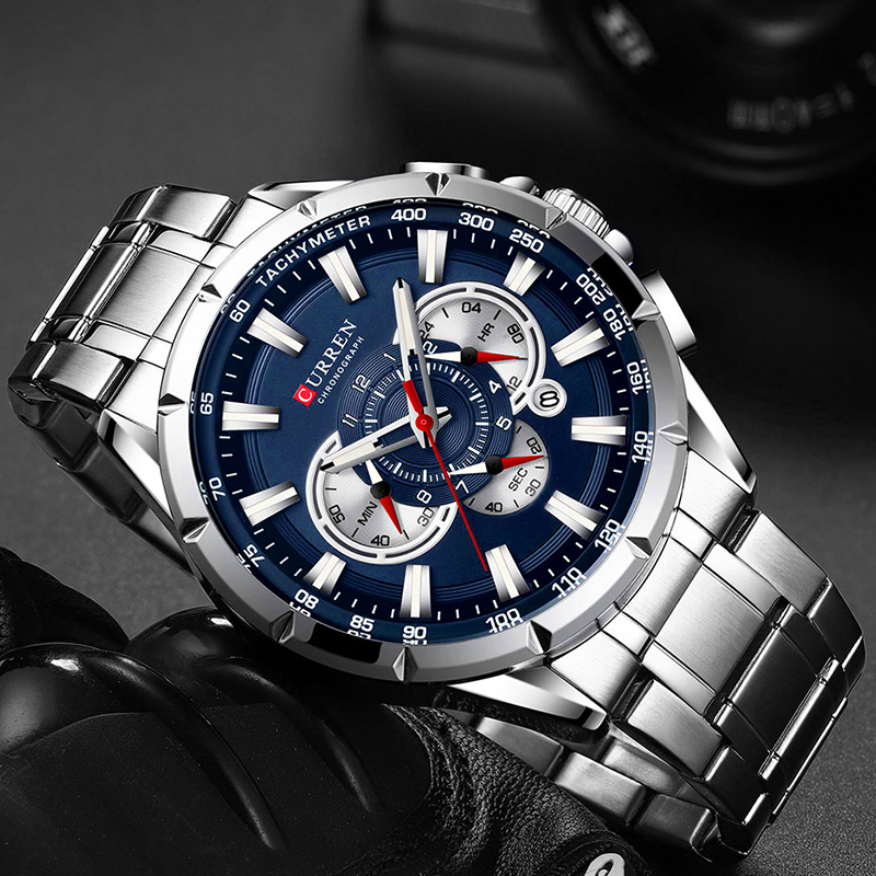 CURREN Wrist Watch Men Waterpr - Jewelry Inspired Watches 评论和价格
