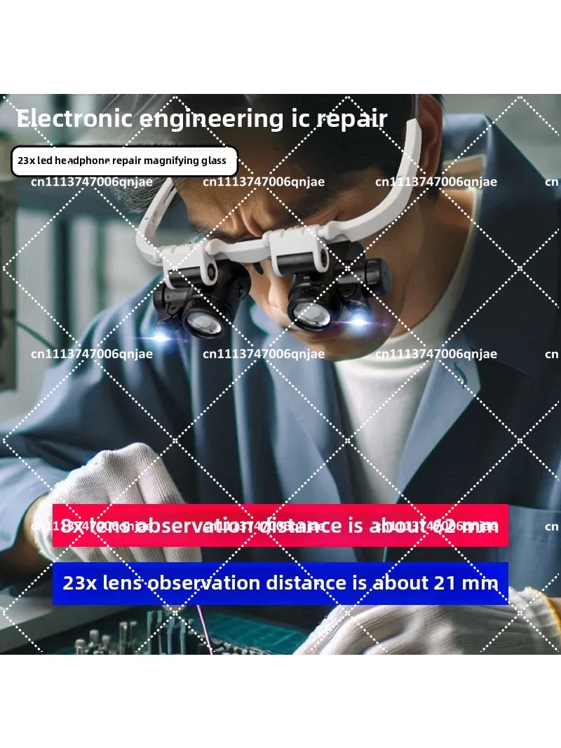 23 Times Head Mount Magnifying - Jewelry Repair & Watches Photos 评论和价格