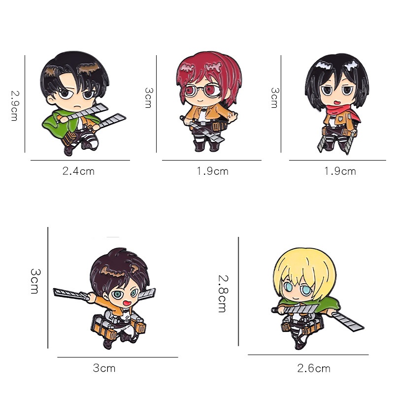Eren Chibi Enamel Pins Custom  - Levi Jewelry & Watches Inc 评论和价格