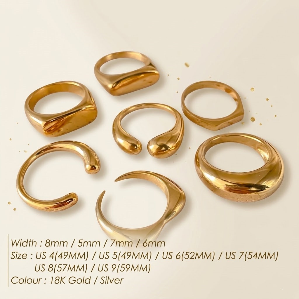 St-Delan Stainless Steel Chunk - Mens Signet Ring 评论和价格