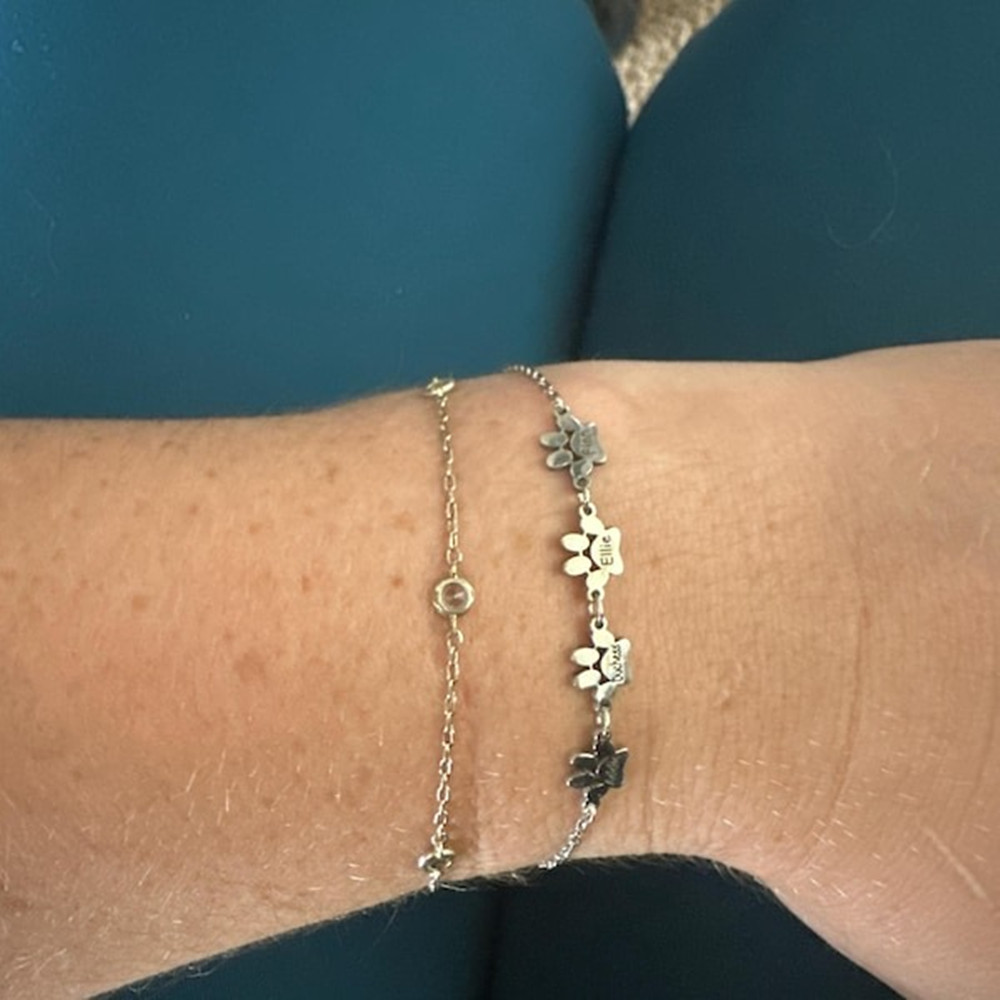 Custom Paw Print Anklet Bracel - Anklet Foot Chain 评论和价格