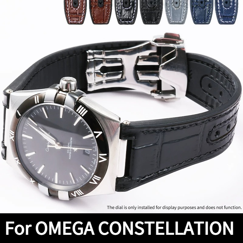 Crocodile-patterned genuine le - Omega Watch Constellation 评论和价格