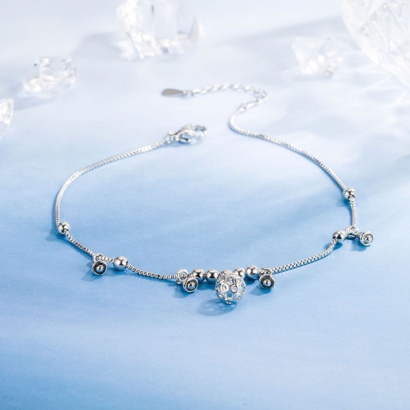 Fashion Round Hollow Ball Bell - Anklet Foot Chain 评论和价格