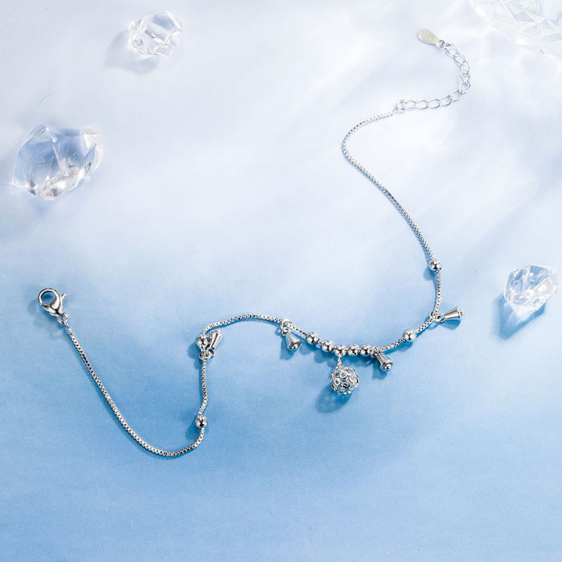 Fashion Round Hollow Ball Bell - Anklet Foot Chain 评论和价格