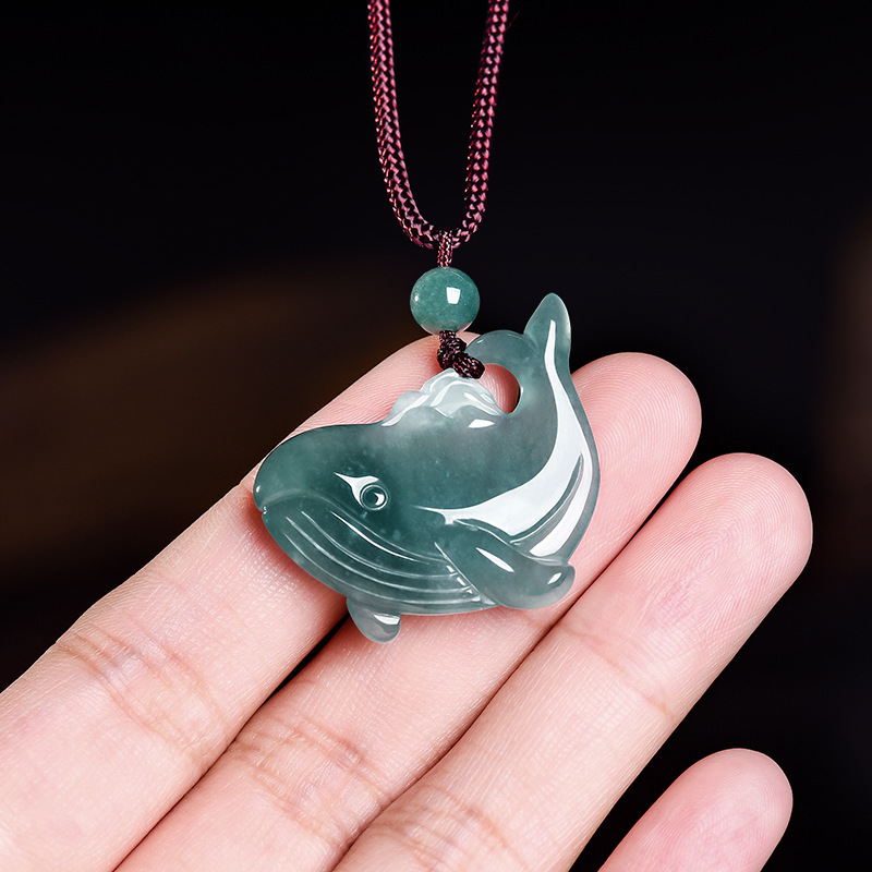 Natural Burmese Jadeite Whale  - Jewelry & Watches Sp Zo O 评论和价格