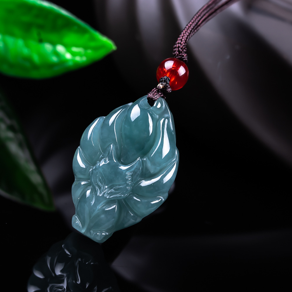 Natural Burmese Jadeite Fox Pe - Jewelry & Watches Sp Zo O 评论和价格