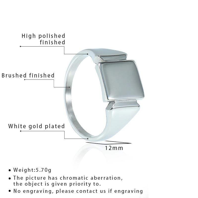 Soul Men Titanium Steel Rings  - Mens Signet Ring 评论和价格