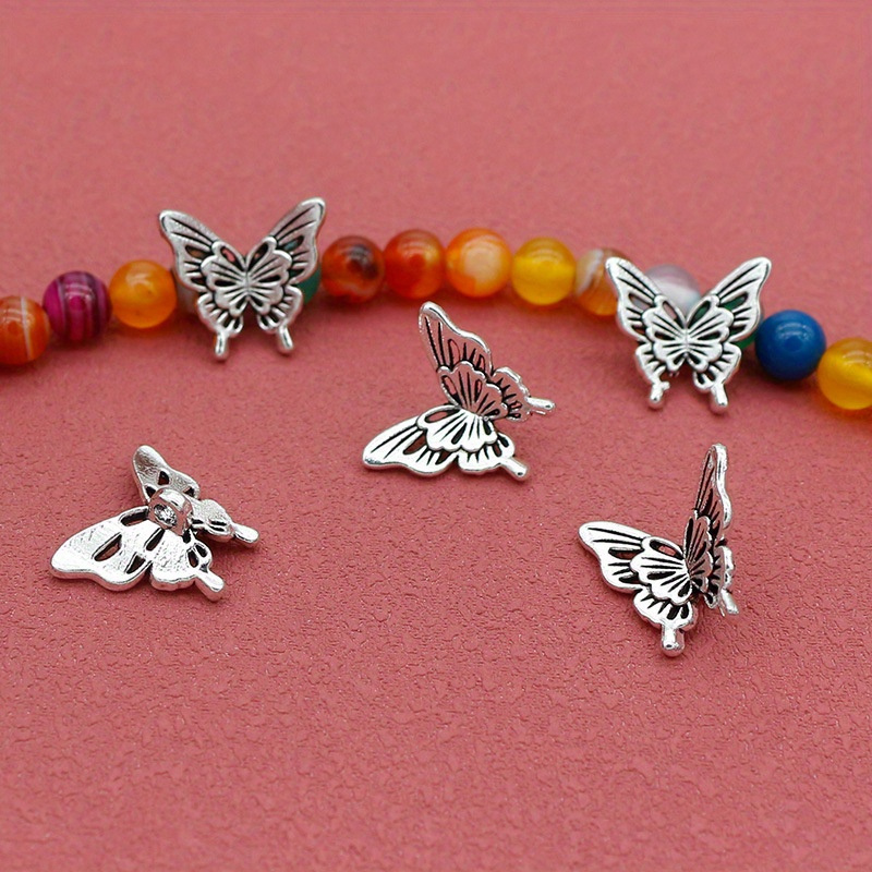 10PCS Silver Butterfly Accesso - Butterfly Pendant Necklace 评论和价格
