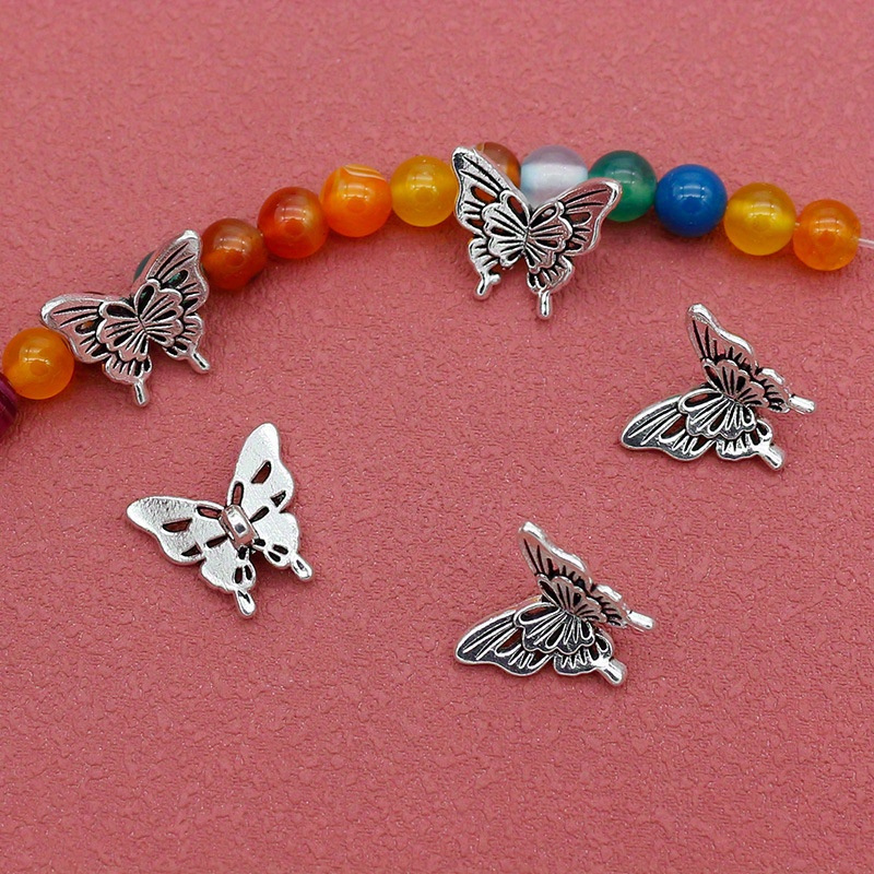 10PCS Silver Butterfly Accesso - Butterfly Pendant Necklace 评论和价格
