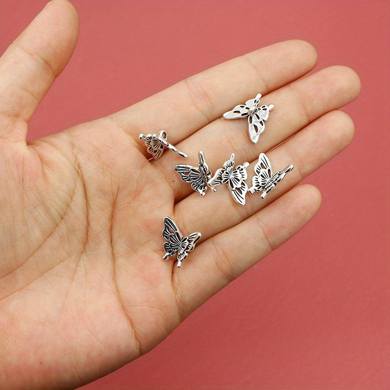 10PCS Silver Butterfly Accesso - Butterfly Pendant Necklace 评论和价格