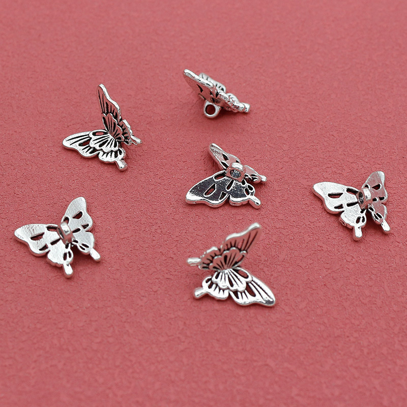 10PCS Silver Butterfly Accesso - Butterfly Pendant Necklace 评论和价格