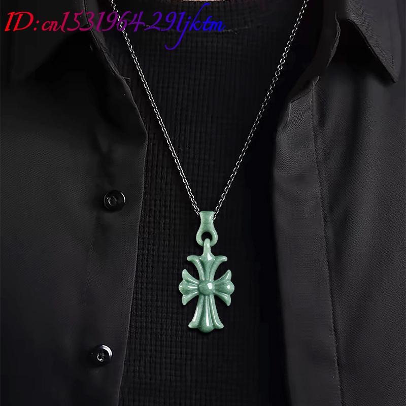 Natural Burmese Jadeite Cross  - Jewelry & Watches Sp Zo O 评论和价格
