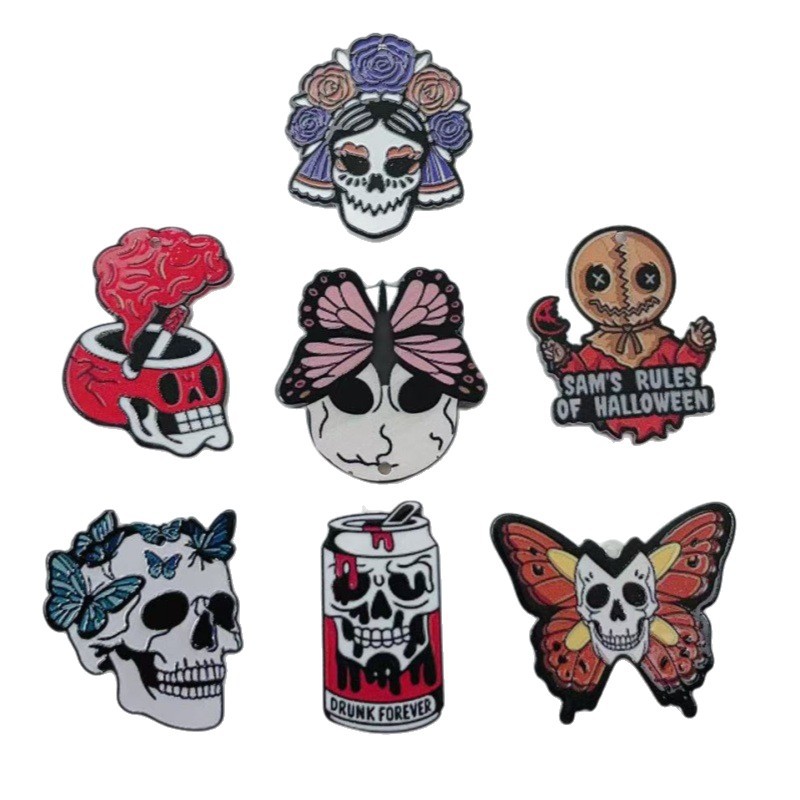 10pcs Halloween Gothic style a - Butterfly Pendant Necklace 评论和价格