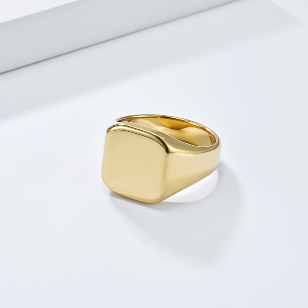 Somen Signet Square Tungsten C - Mens Signet Ring 评论和价格