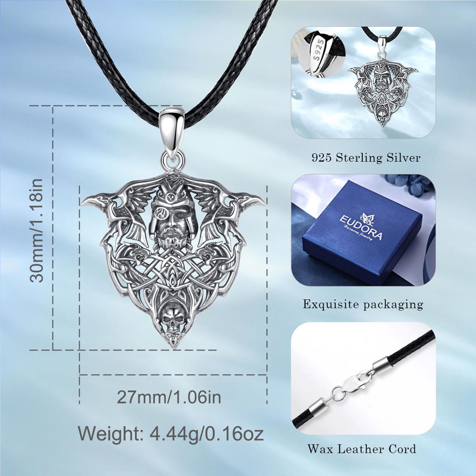 Eudora 925 Sterling Silver Vik - Wolf Jewelry & Watches Tampa Reviews 评论和价格