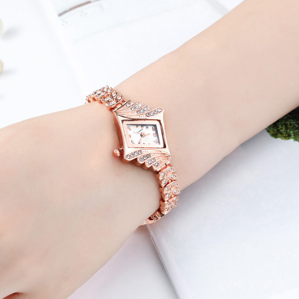 Unique Rhombus Inlaid Diamond  - Unique Jewelry Watches 评论和价格