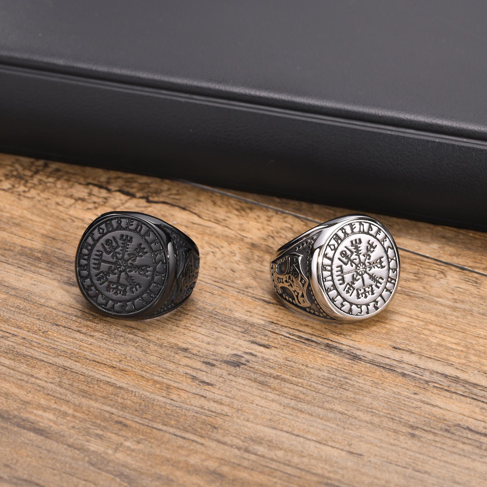 Vnox Cool Punk Norse Viking Th - Mens Signet Ring 评论和价格