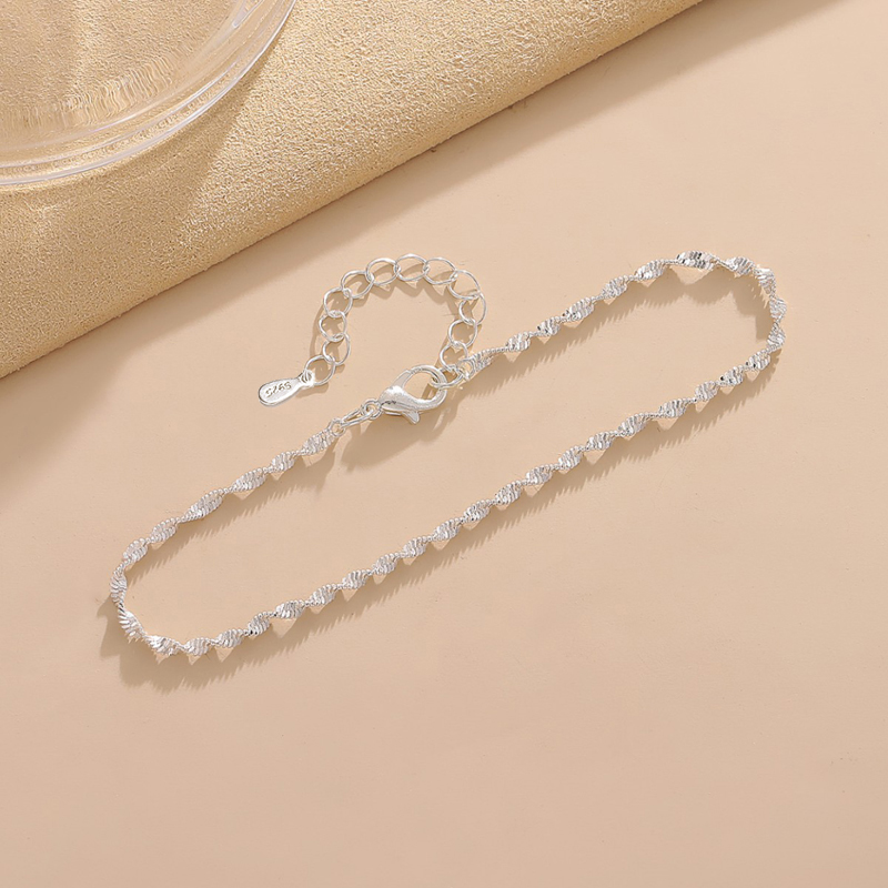 925 Sterling Silver Fashion Si - Anklet Foot Chain 评论和价格
