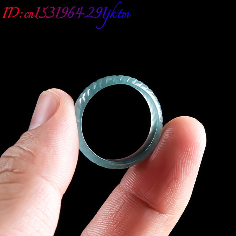 Blue Real Burmese Jadeite Ring - Jewelry & Watches Sp Zo O 评论和价格