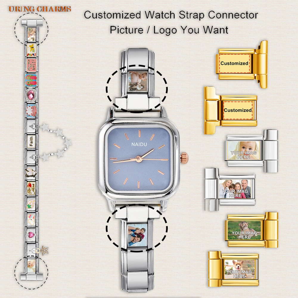 1 pair Picture Logo Customized - Jewelry Watches Men 评论和价格