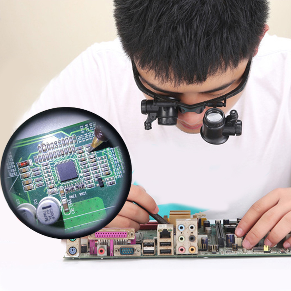 10-25X Head-Worn Magnifier wit - Jewelry Repair & Watches Photos 评论和价格