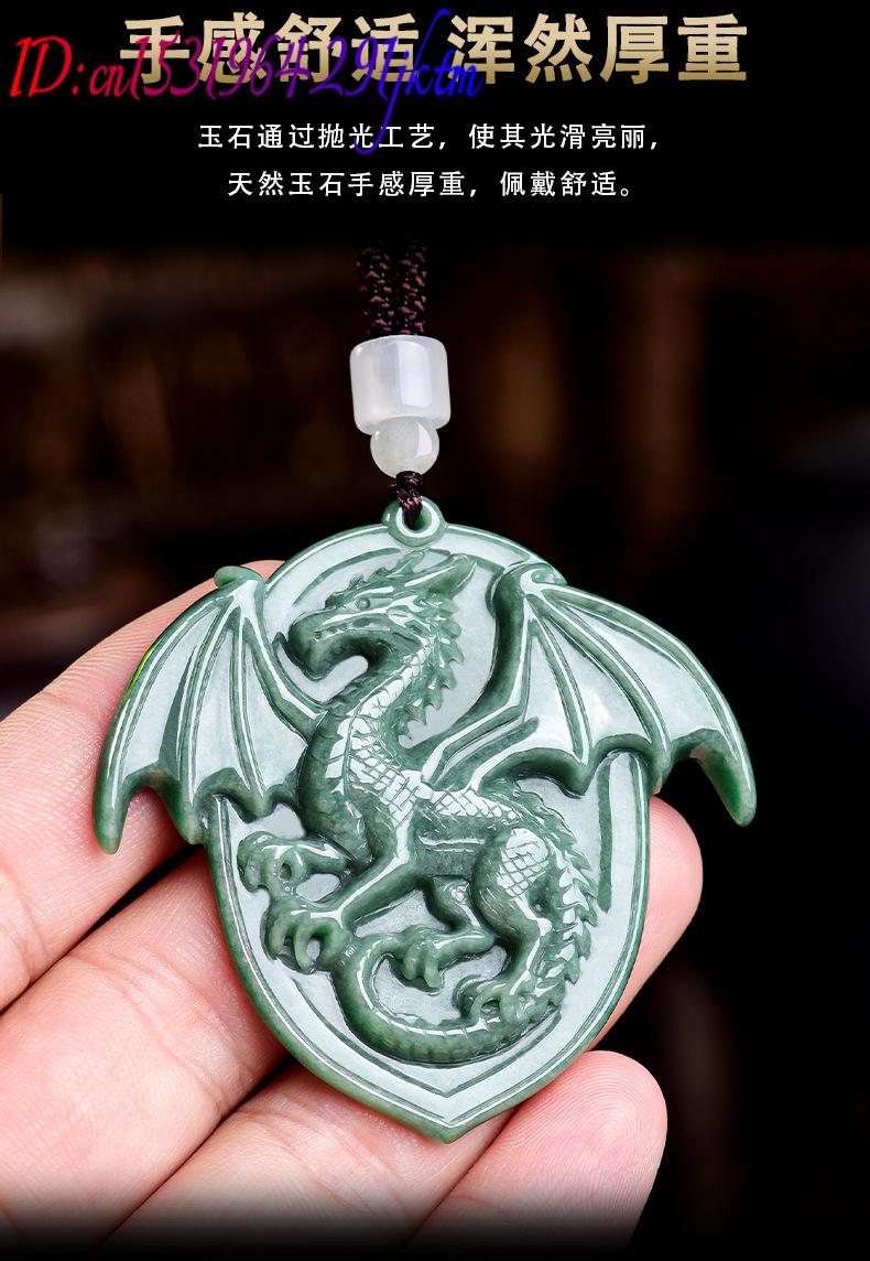 Natural Burmese Jadeite Dragon - Jewelry & Watches Sp Zo O 评论和价格