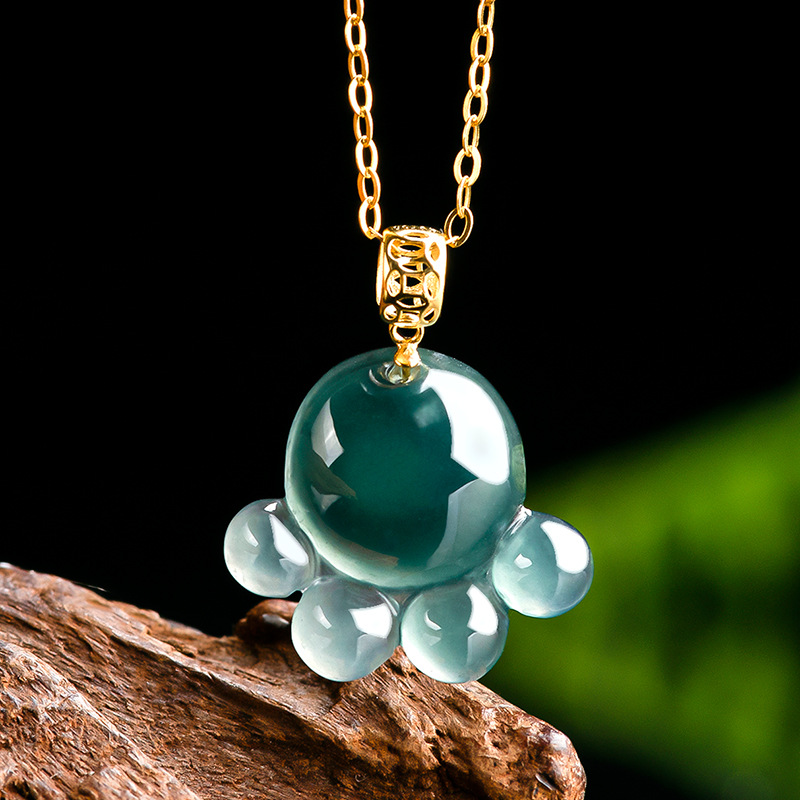 Natural Real Emerald Blue Wate - Jewelry & Watches Sp Zo O 评论和价格
