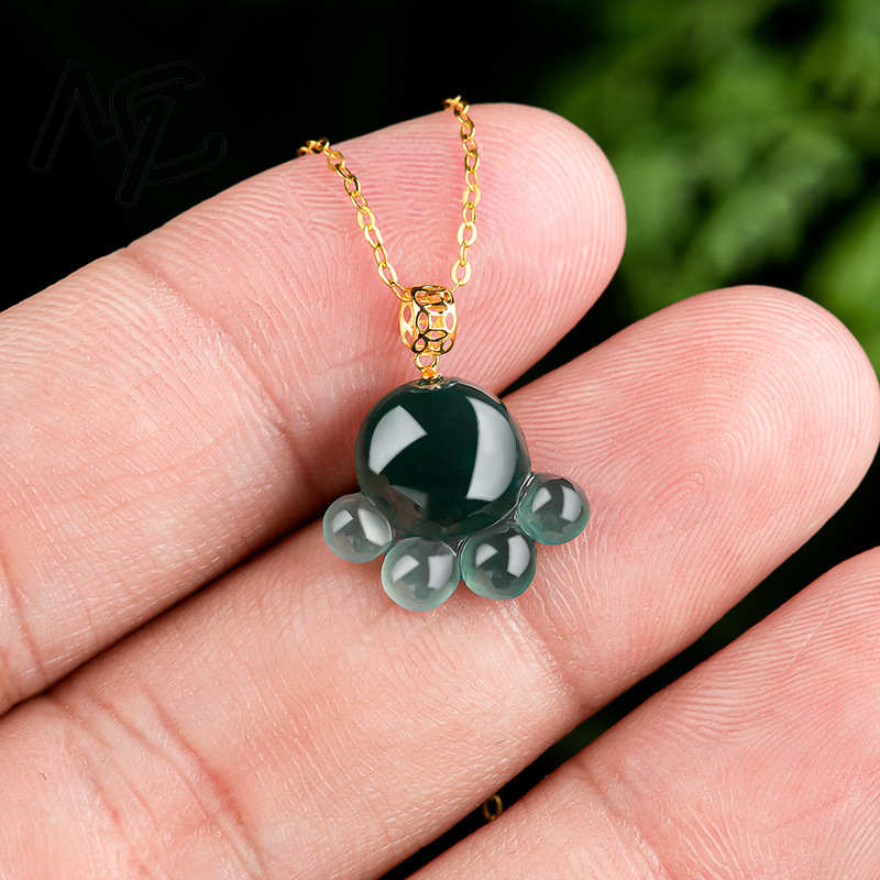Natural Real Emerald Blue Wate - Jewelry & Watches Sp Zo O 评论和价格