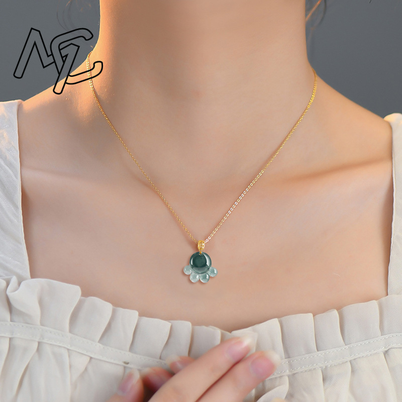 Natural Real Emerald Blue Wate - Jewelry & Watches Sp Zo O 评论和价格