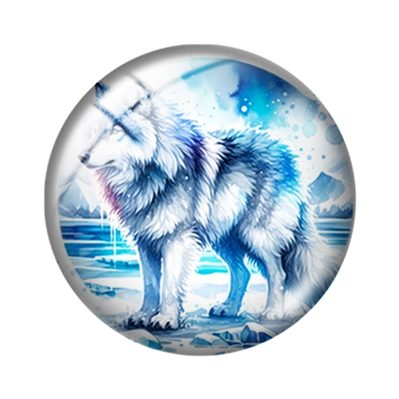 Watercolor Wolf  12/18/20/25mm - Wolf Jewelry & Watches Tampa Reviews 评论和价格