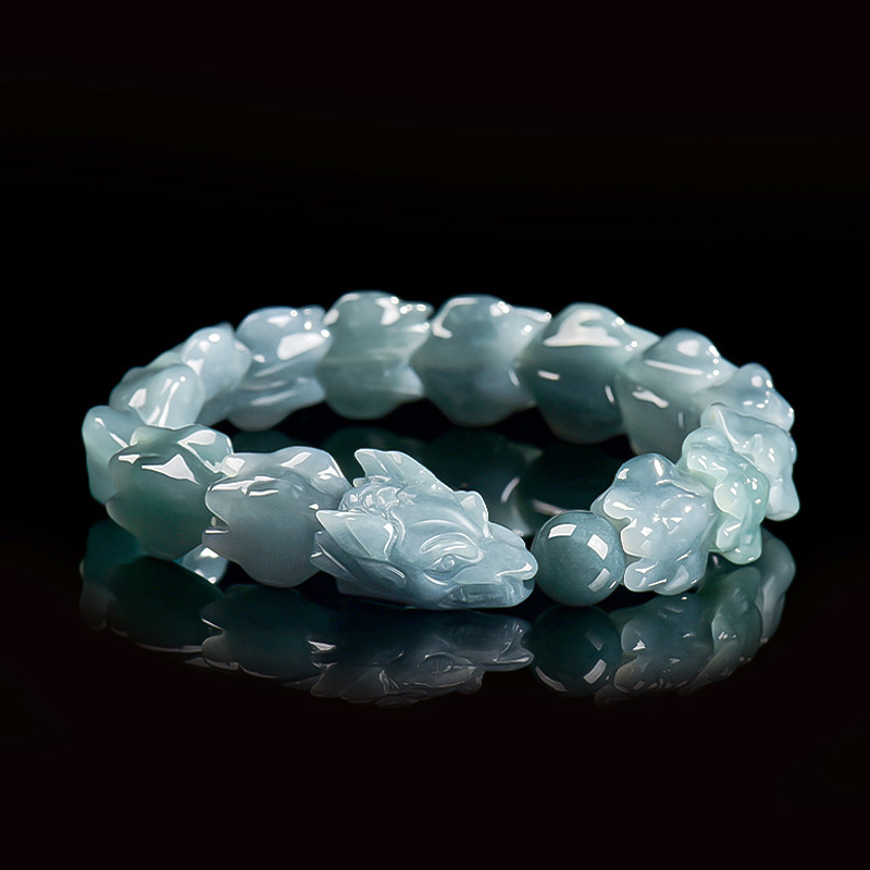 Blue Burmese Jadeite Dragon Br - Jewelry & Watches Sp Zo O 评论和价格