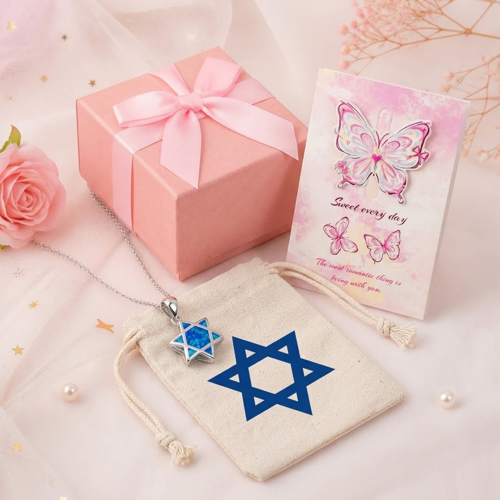Star of David Opal Pendant Nec - Jewelry & Watches Sp Zo O 评论和价格