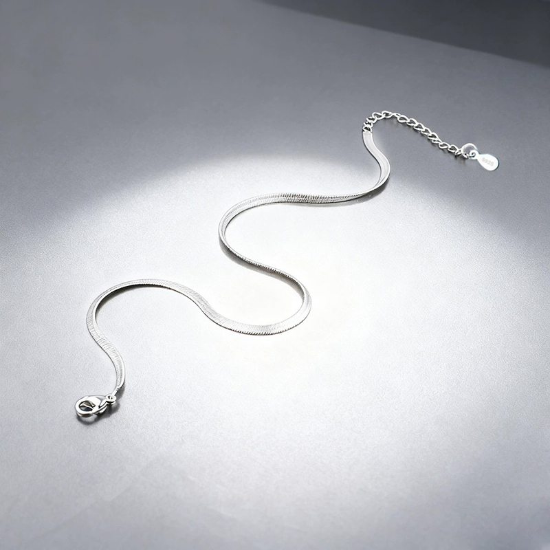 Classic Simple Flat Snake Bone - Anklet Foot Chain 评论和价格