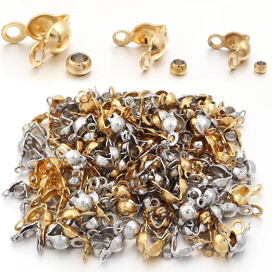 40-200pcs Stainless Steel Conn - Charm Bracelet Beads 评论和价格