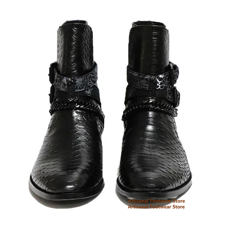 Snake Pattern Chelsea Boots Me - Anklet Foot Chain 评论和价格