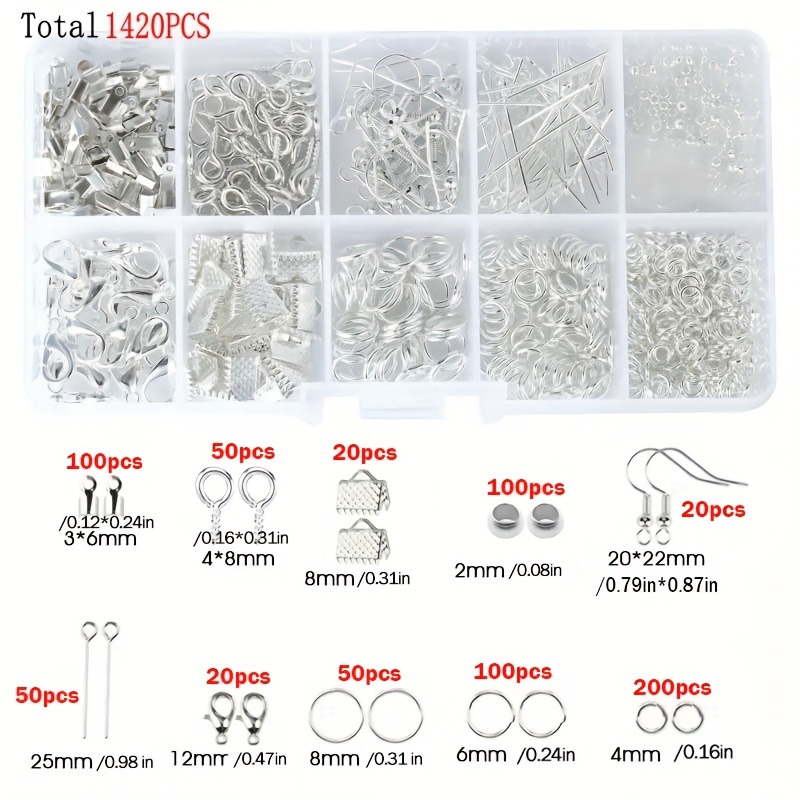 1420pcs 1box Jewelry Findings  - Jewelry Repair & Watches Photos 评论和价格