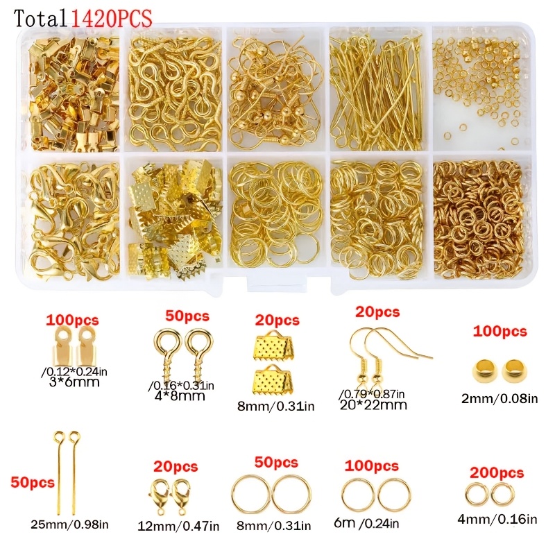 1420pcs 1box Jewelry Findings  - Jewelry Repair & Watches Photos 评论和价格