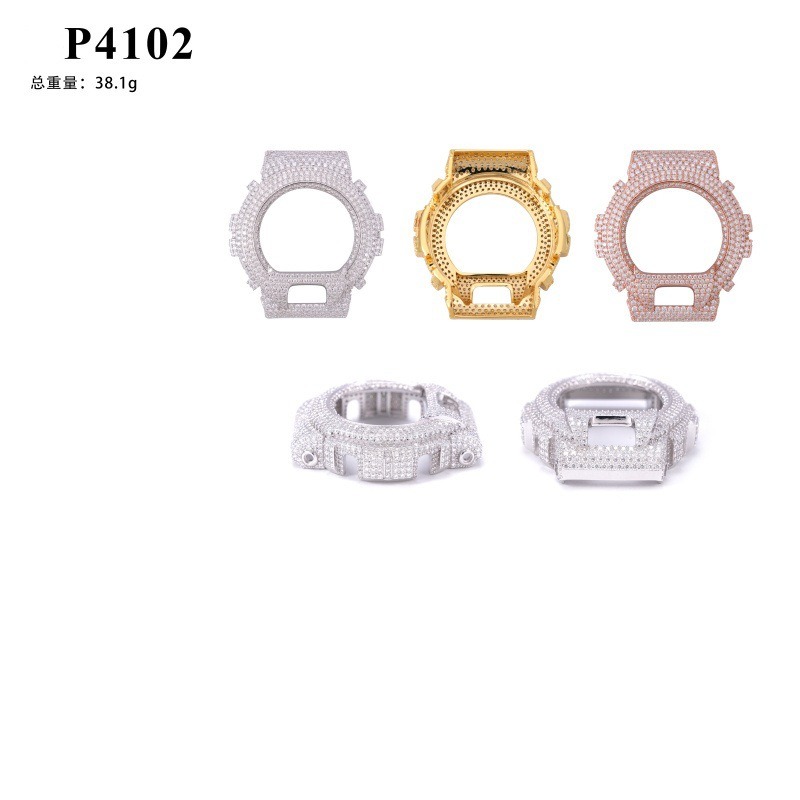 Bling Hip Hop Watch Case: Iced - Jewelry Watches Men 评论和价格